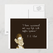 KoffieGezegden van T. S. Eliot Briefkaart (Voorkant / Achterkant)