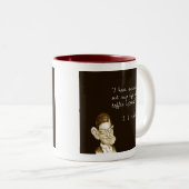 KoffieGezegden van T. S. Eliot Tweekleurige Koffiemok (Voorkant rechts)