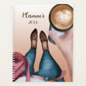 KoffieGirl Waterverf Planner (Voorkant)