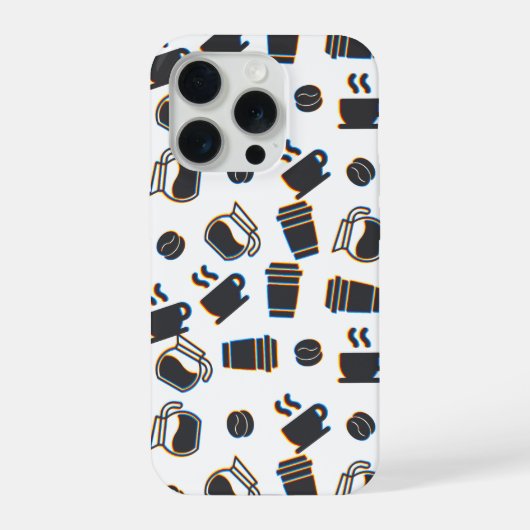 koffieglitch iPhone hoesje (Achterkant)