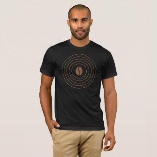 Koffiegolf Cirkel Minimaal Design T-shirt