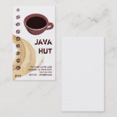 Koffiegordel/Kastje Java Hut Visitekaartje (Voorkant / Achterkant)