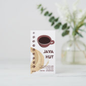 Koffiegordel/Kastje Java Hut Visitekaartje (Staand voorkant)