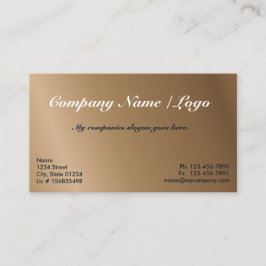 Koffiegradiënt één enkele Sided Sjabloon voor visi Visitekaartje