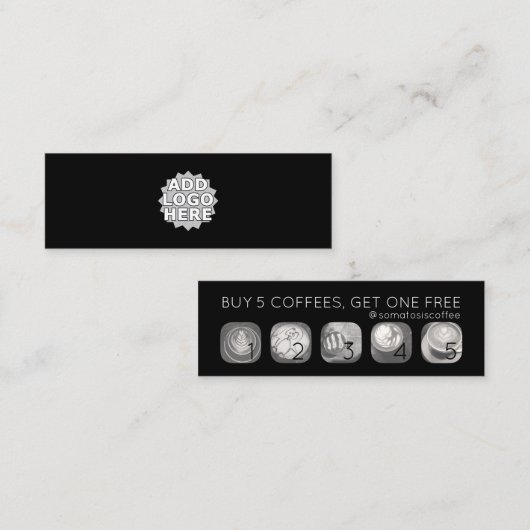 koffiegrampunch klantenkaartje (Voorkant / Achterkant)