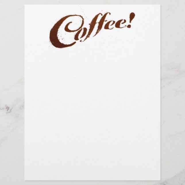 Koffiegronden Koffie - 8.5x11 Papier (Voorkant)