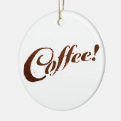 Koffiegronden Koffie - Cirkel Ornament (Links)