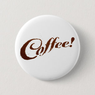 Koffiegronden Koffie - Knop Ronde Button 5,7 Cm