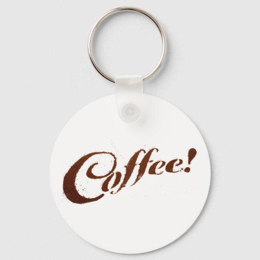 Koffiegronden Koffie - Sleutelhanger (Voorkant)