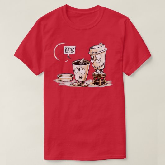 Koffiehaai T-shirt (Design voorkant)