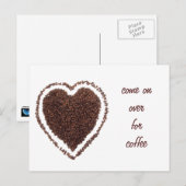 koffiehart briefkaart (Voorkant / Achterkant)