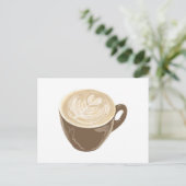 koffiehart briefkaart (Staand voorkant)
