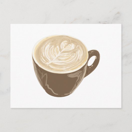 koffiehart briefkaart (Voorkant)