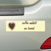 koffiehart bumpersticker (Op auto)
