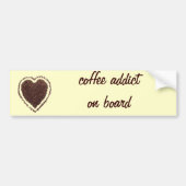 koffiehart bumpersticker (Voorkant)