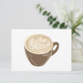 koffiehart kaart (Staand voorkant)