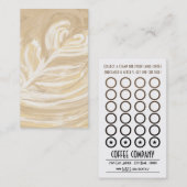 koffiehart kunst gratis klantenkaartje (Voorkant / Achterkant)