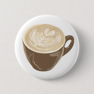 koffiehart ronde button 5,7 cm