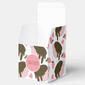 Koffieharten van paardebes met chocolade-uitdrijfk bedankdoosjes (Geopend)