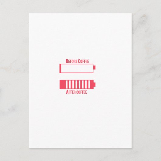 Koffieheffing Briefkaart (Voorkant)