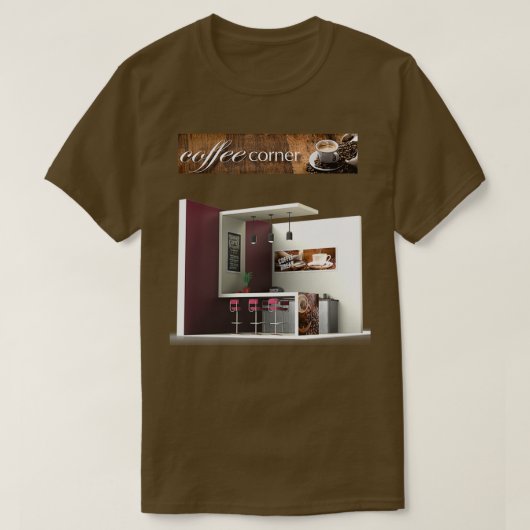 koffiehoek t-shirt (Design voorkant)