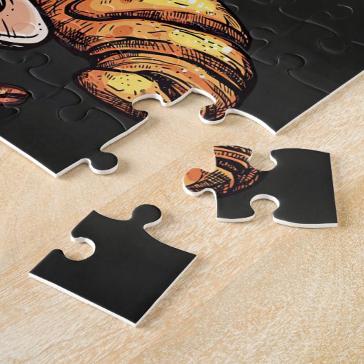 Koffiehoes houden koffie en koffie met kalk en Dri Legpuzzel (Zijkant)