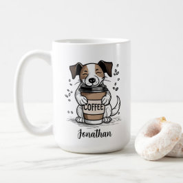 Koffiehond gepersonaliseerd koffiemok