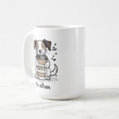 Koffiehond gepersonaliseerd koffiemok (Voorkant links)