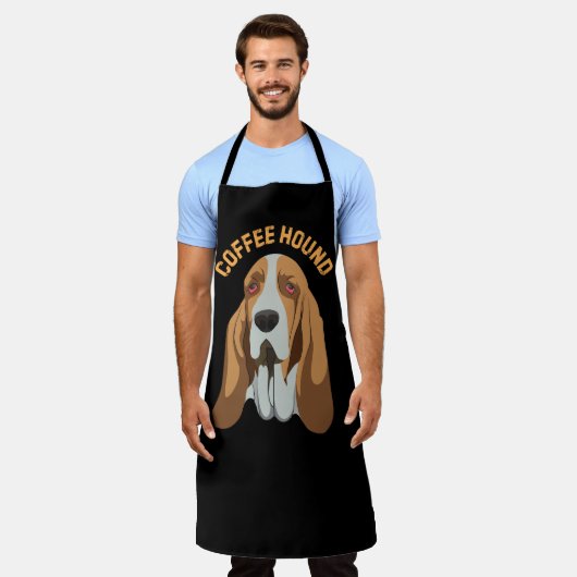 koffiehond schort (Gedragen)