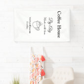 Koffiehuis gemaakt met liefde en tekst website soc spandoek (Insitu)