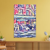 Koffiehuis in Parijs Canvas Afdruk (Insitu (Woonkamer))