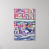 Koffiehuis in Parijs Canvas Afdruk (Voorkant)