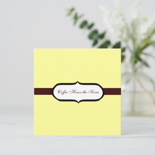 Koffiehuis Kaart (Staand voorkant)