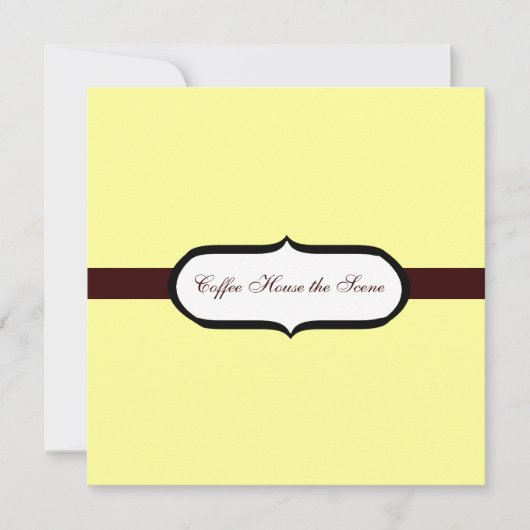 Koffiehuis Kaart (Voorkant)