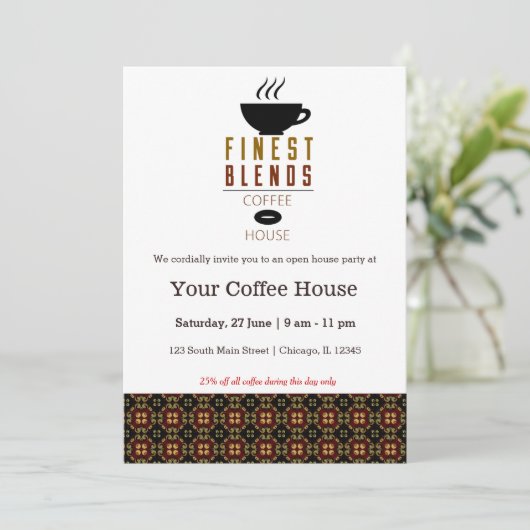 Koffiehuis Kaart (Staand voorkant)