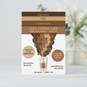 koffiehuis kaart (Staand voorkant)