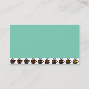 Koffiehuis koopt 9 voor het 10e gratis Visitekaart Visitekaartje