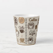 koffiehuis latte mok (Voorkant)