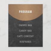 Koffiehuis Logo Open House Copper and Black Flyer (Achterkant)