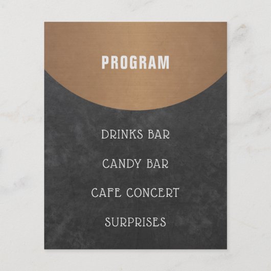 Koffiehuis Logo Open House Copper and Black Flyer (Achterkant)