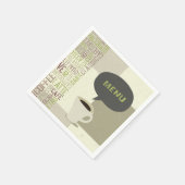 Koffiehuis Menu Papieren servetten (Hoek)