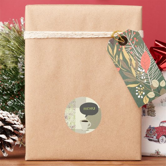 Koffiehuis Menu Stickers