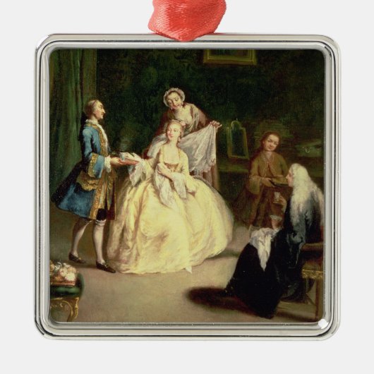 Koffiehuis Metalen Ornament (Voorkant)