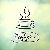 koffiehuis raamsticker (Vel 3)