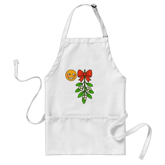 Koffiehuis Sleuths Schort: Mistletoe Standaard Schort (Voorkant)