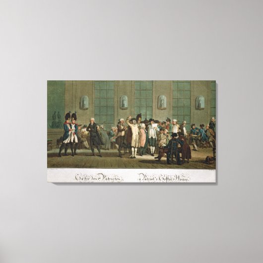 Koffiehuis van Patriot Canvas Afdruk (Voorkant)