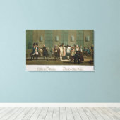 Koffiehuis van Patriot Canvas Afdruk (Insitu (Houten vloer))