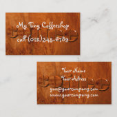 koffiehuis visitekaartje (Voorkant / Achterkant)