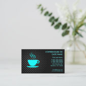 Koffiehuiscafé aangepast visitekaartje (Staand voorkant)