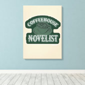 Koffiehuisschrijver Epic Author Life Motto Canvas Afdruk (Insitu (Houten vloer))